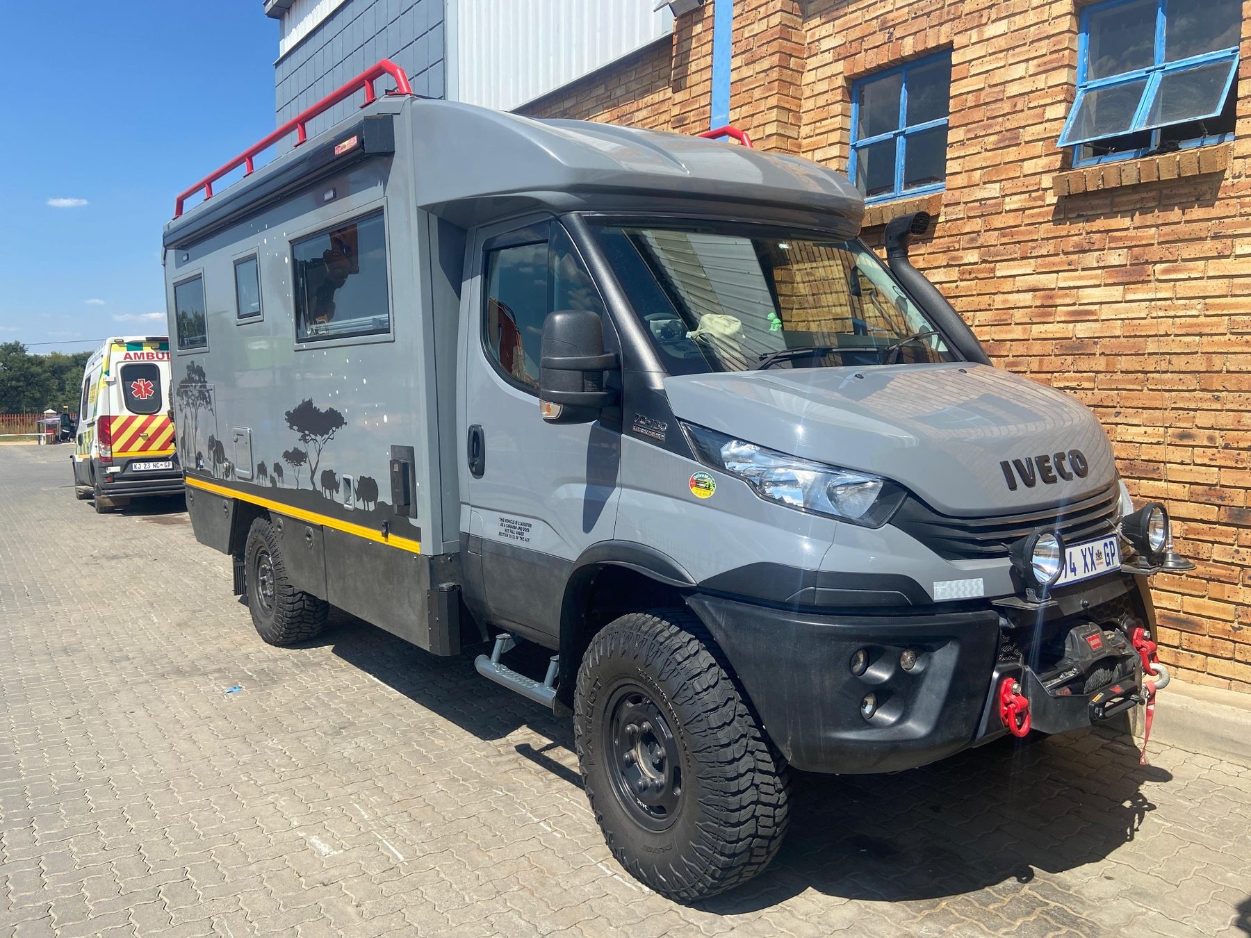 Grey Iveco Daily 4x4 camper